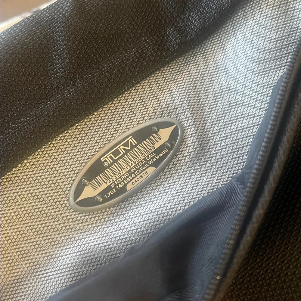 Tumi Alpha Black Nylon Messenger Crossbody Laptop Bag